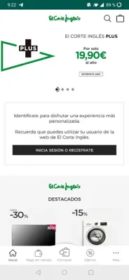 El Corte Inglés android App screenshot 1