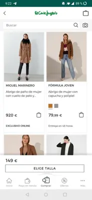 El Corte Inglés android App screenshot 4